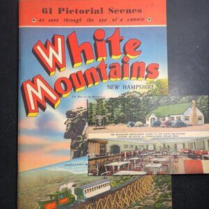 White Mountains New Hampshire Postcard Woodland Restaurant & Book